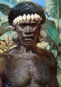 Portrait of a Solomon Island Cannibal, 1908