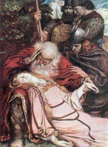 Lear, "Cordelia, Cordelia". King Lear – Act V, Scene 3 by Norman Mills (after) Price