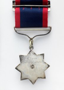 Indian Order of Merit, Military Division, awarded to Havildar Biaz, The Queen
