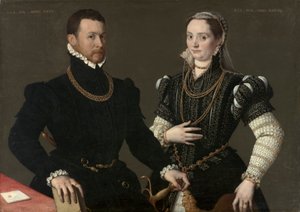Portrait of a Couple by Northern Italian School