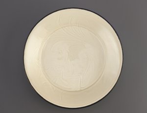 Ding Ware Dish with Incised Decoration of Ducks