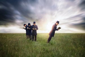 Surreal Reading Men by Nuno Araujo