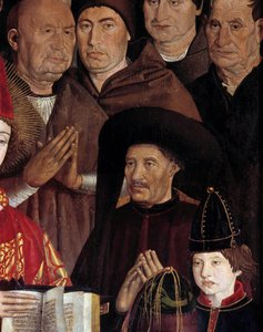 Polyptych of Saint Vincent: Portrait of Henri the Navigator (detail) by Nuno Goncalves or Gonzalvez