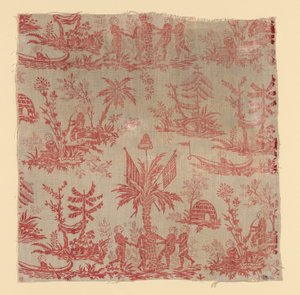 La Danse des Noirs (Furnishing Fabric) by Oberkampf Manufactory