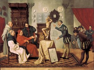 The Painter Alonso Berruguete Visits Cardinal Juan Pardo de Tavera by Ocano Sanchez Miguel Jadraque y