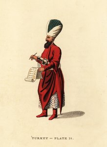 Subaltern officer of the Janissaries, the Ottoman infantry by Octavian (after) Dalvimart