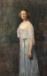 Actress Johanne Dybwad (1867-1950) by Oda Krohg
