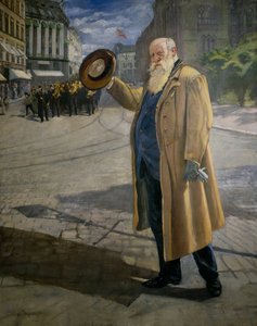 Christian Krohg at Karl Johan
