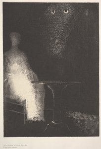 Below, I Saw the Vaporous Contours of a Human Form by Odilon Redon