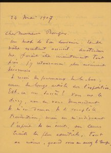 Letter to Andries Bonger