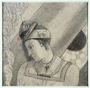 Bust of Woman with Head Tilted to the Left by Odilon Redon
