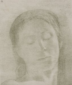 Closed Eyes by Odilon Redon