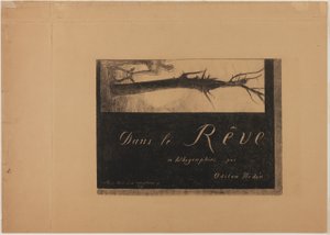 Cover-Frontispiece, from In Dreams by Odilon Redon