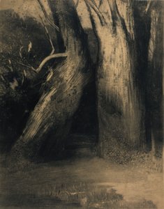 Two Trees by Odilon Redon