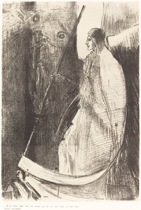 And Another Angel Came Out of the Temple Which Is in Heaven, and He Also Having a Sharp Sickle by Odilon Redon