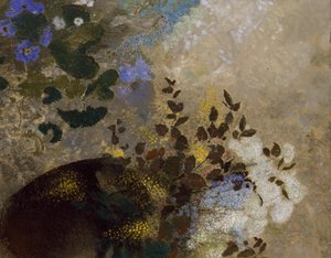 Flowers in a Black Vase, c.1909-10 by Odilon Redon