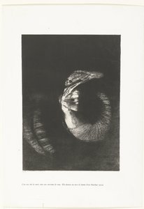 It is a Skull with a Wreath of Roses by Odilon Redon