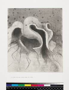 The Beasts of the Sea Round Like Wineskins, 1896 by Odilon Redon