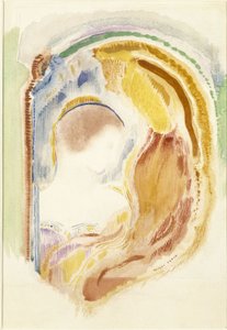 Profile of Woman to the Right in a Curved Form