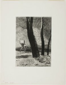 The Gambler, plate five from In Dreams by Odilon Redon