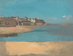 Village by the Sea in Brittany, c.1880