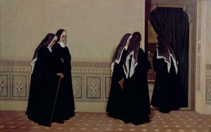 At the Choir by Odoardo Borrani