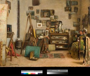 The Workshop (1885) by Odoardo Borrani