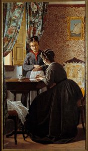 The Illiterate or Woman Writing a Letter for Her Maid