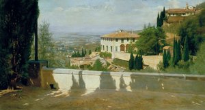 Villa Medici in Fiesole by Odoardo Borrani