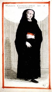 Religious order: monk of Cluny Abbey (Cluniian) by Odoardo Fialetti