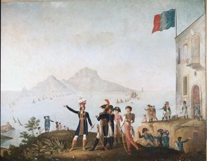 The King of Naples Orders the Capture of the City in August 1808 and Watches from Massa Lubrense by Odoardo Fischetti