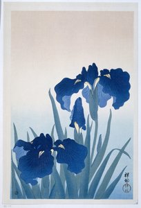 Irises by Ohara Koson