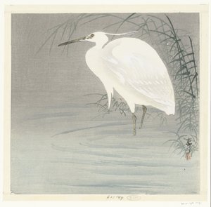 Little Egret by Ohara Koson
