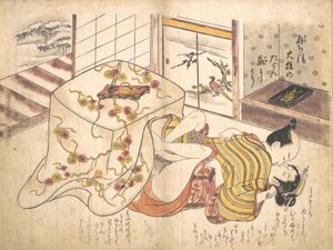 Bedroom Scene by Okumura Masanobu