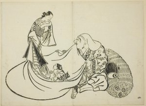 Daikoku revealing the contents of Hotei