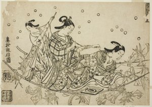 The Crossing of the Tanabata Boat by Okumura Masanobu