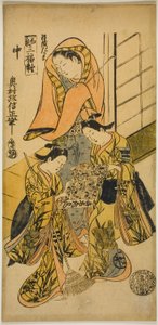 The Daruma Overcoat, from Three Pictures of Harmony by Okumura Masanobu