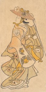 Actor Sanjo Kantaro as a Woman by Okumura Toshinobu