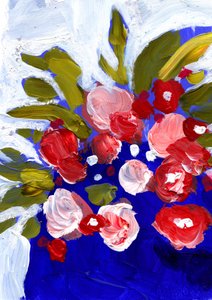 Vibrant Abstract Blooms by Olga Skomorokhova