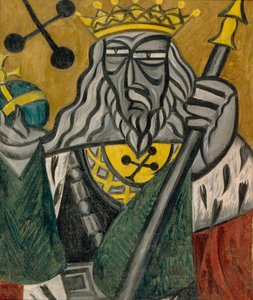 King of Clubs, 1915 by Olga Rozanova