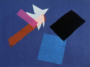 Universal War: Collage work by Olga Rosanova, January 1916 by Olga Wladimirowna  Rosanowa