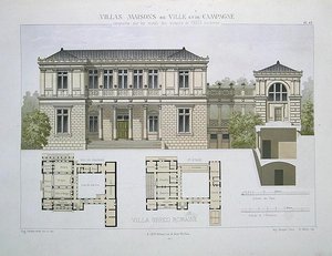 Villa Greco Romaine, engraved by Walter, plate 49 from 