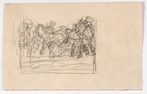 Composition Study with Many Figures by Oluf Hartmann