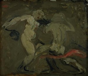 Two Witches Fighting by Oluf Hartmann