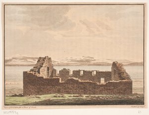 Church Ruin in Greenland. Illustration to W.A. Graah. Expedition to the East Coast of Greenland by Oluf Olufsen Bagge