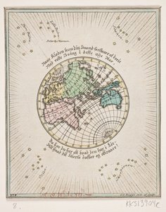 World map with poems