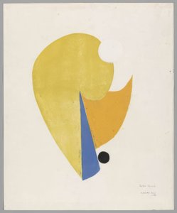 Yellow Flower by Onchi Kôshirô