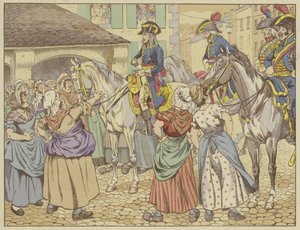 In Paris in 1795 During a Famine, a Fishwife Reproached Napoleon for Getting Fat at the Expense of the People. Smiling, He Replied Look at Me and Say Which of the Two of Us is the Fattest? by Onfray de Breville Job
