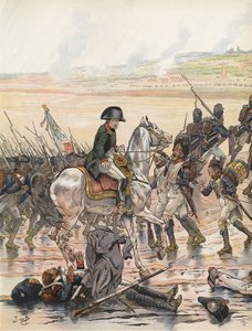 Napoleon Showing Consideration for One of His Fallen Soldiers During the Rhine Campaign