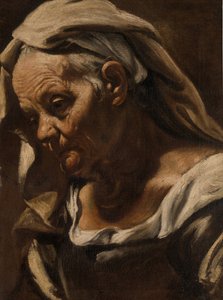Head of an Old Woman by Orazio Borgianni